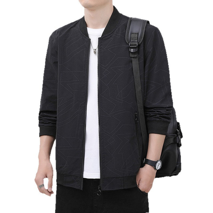 Men's lightweight bomber jacket with sporty cut and practical zip pockets Lisslune