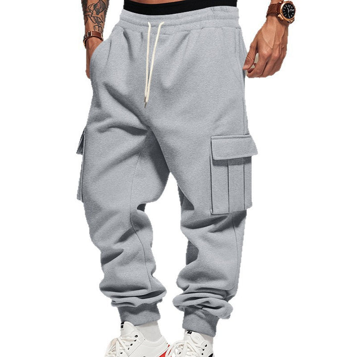 Men's cargo joggers with side pockets and elastic waistband Lisslune