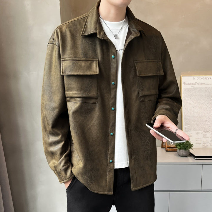 Men's Casual Overshirt Lisslune