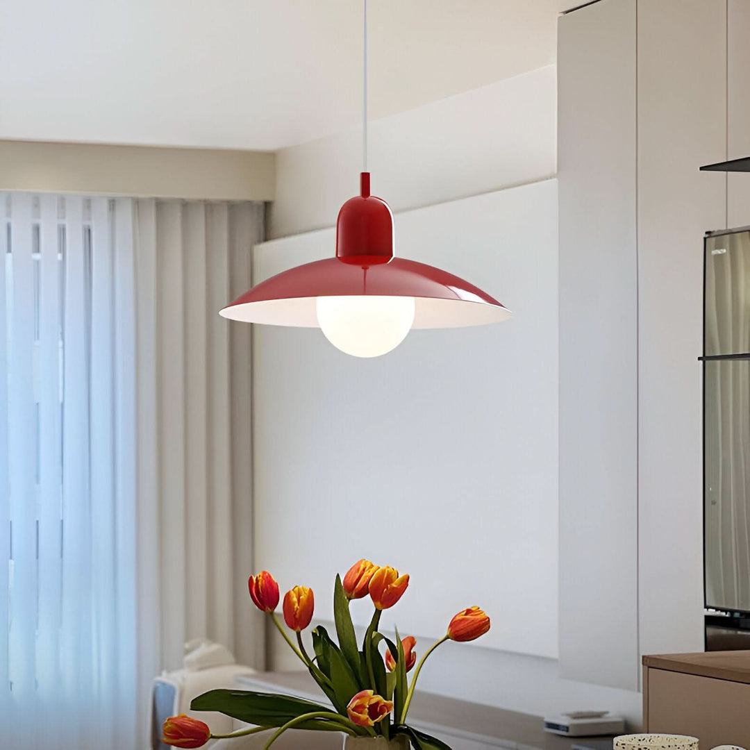 Lisslune | Modern Macaron Bauhaus Pendant Light – Iron Shade