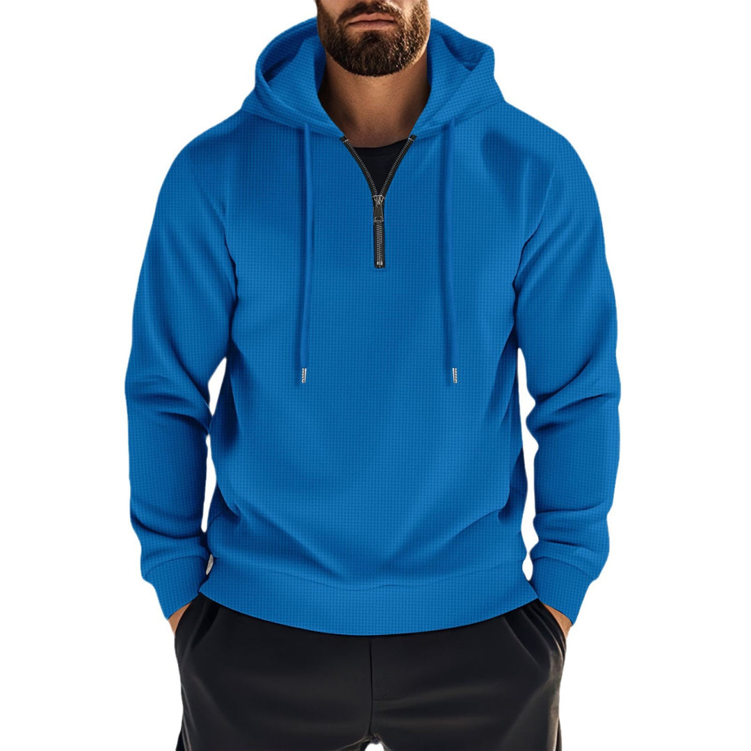 Men's functional sweater with practical zipper and sporty design Lisslune