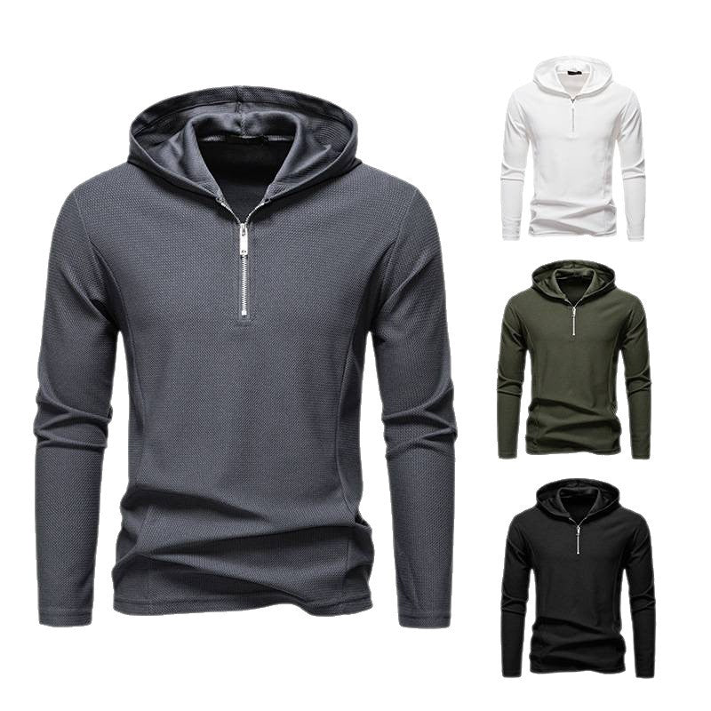 Men's functional sweater with half zipper and breathable fabric Lisslune