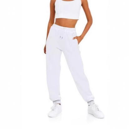 Women's comfortable jogging pants with elastic waistband and side pockets Lisslune