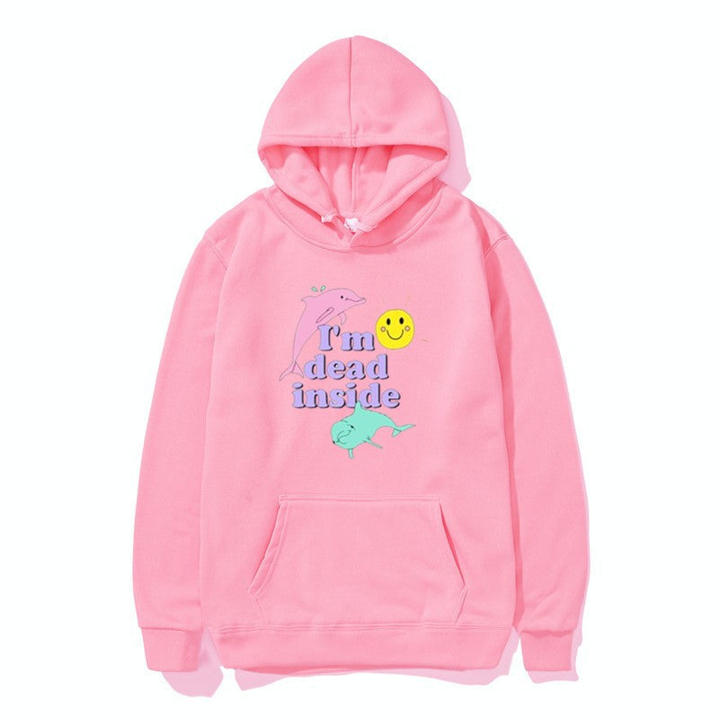 Women's hoodie with creative design and kangaroo pocket Lisslune