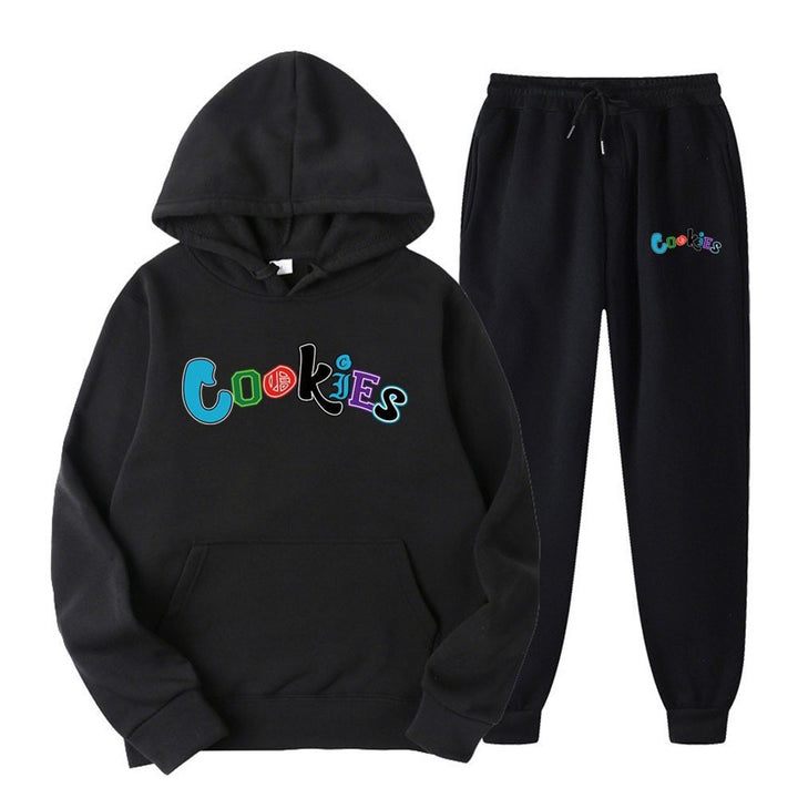 Women's Hoodie and Jogging Pants Set with Colorful Graphic Print Lisslune
