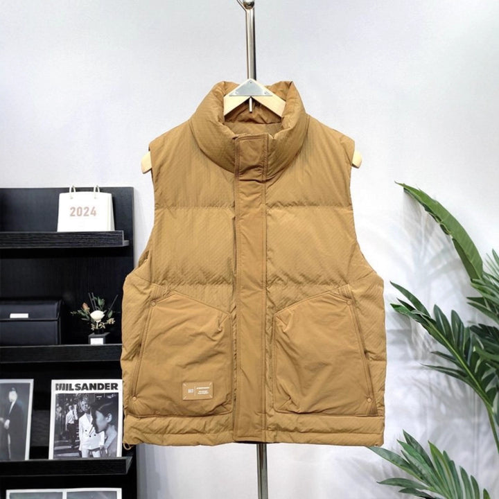 Men's Padded Functional Vest with High Insulation and Practical Pockets Lisslune