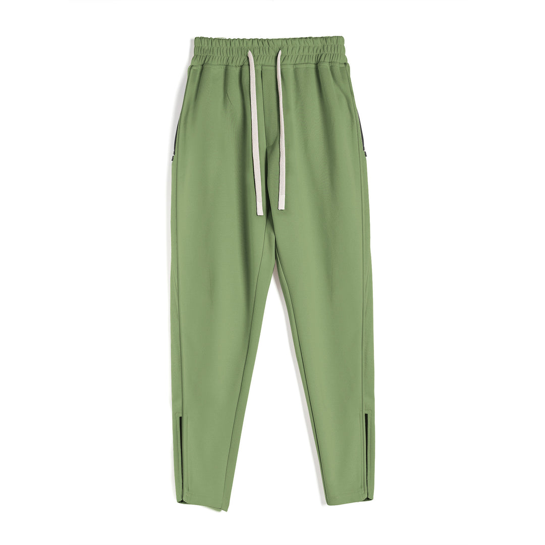 Men's sporty jogging pants with elastic waistband and side zip pockets Lisslune