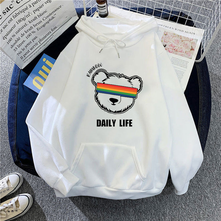 Women's hoodie with stylish bear motif Lisslune