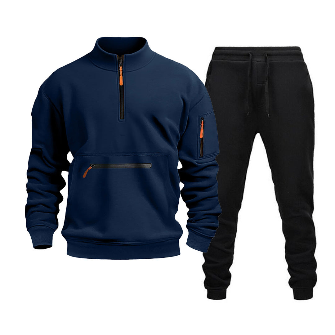 Men's sporty leisure set with practical zip pockets and modern cut Lisslune