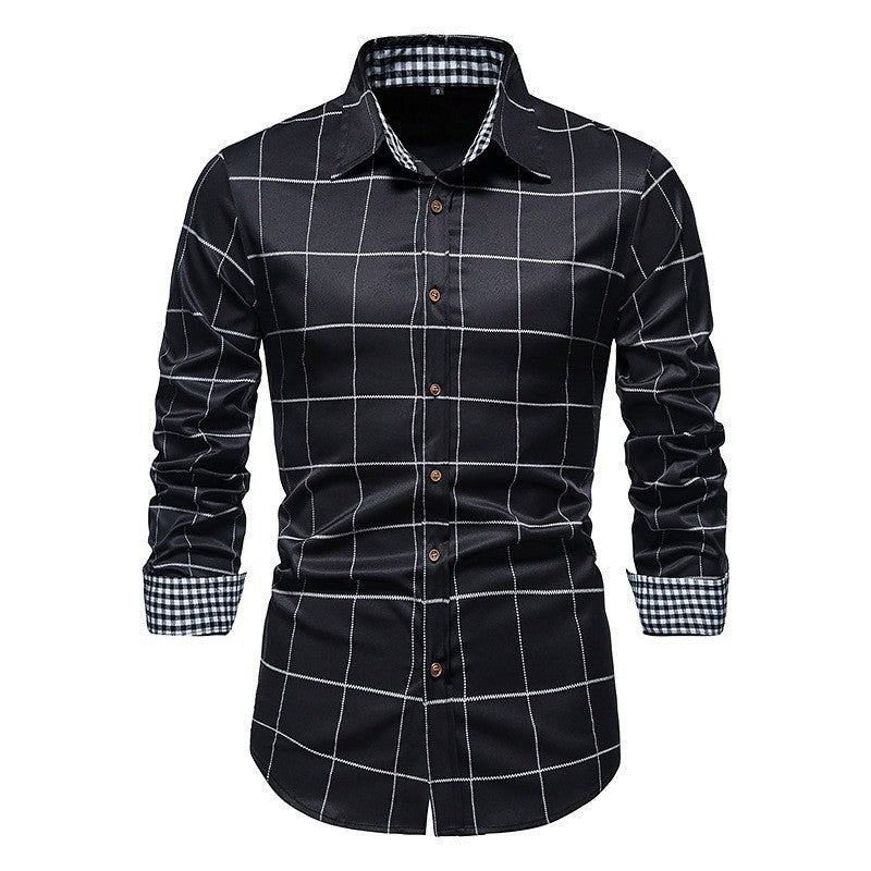 Men's High-Quality Checkered Shirt Lisslune