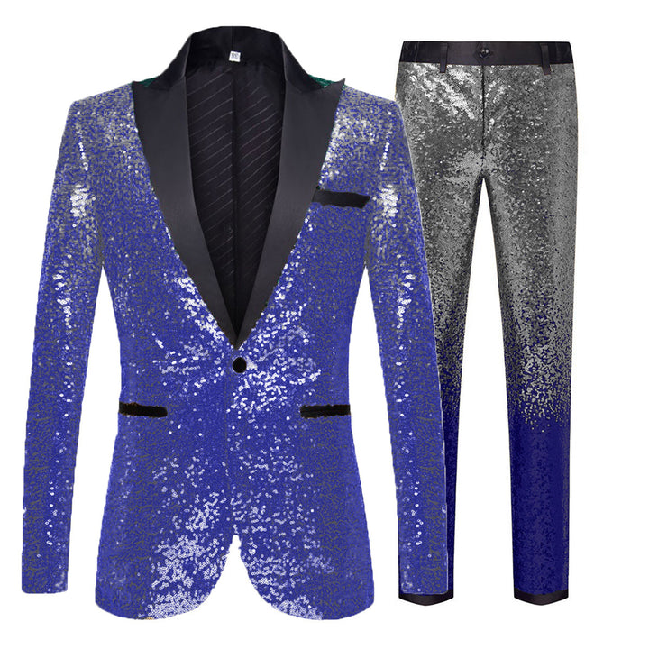 Men's festive sequin suit with modern design Lisslune