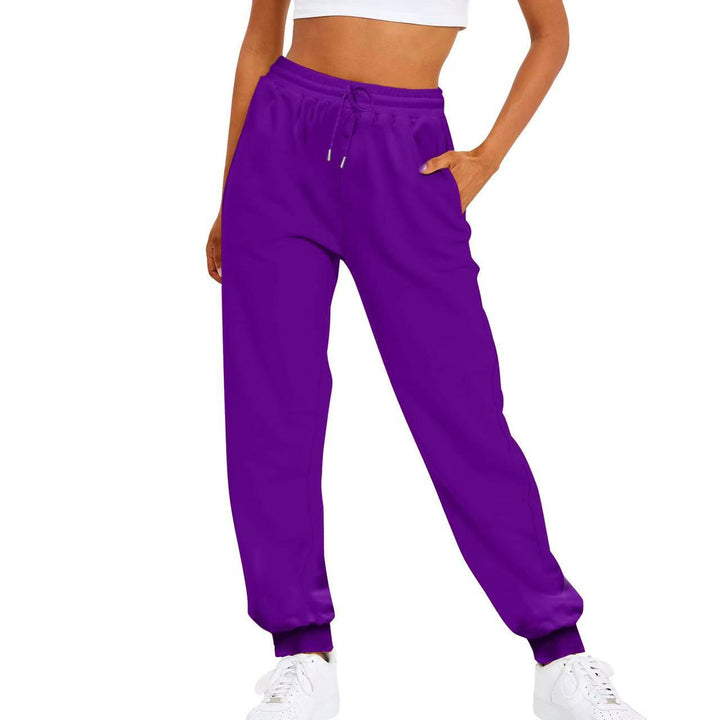 Women's comfortable jogging pants with elastic waistband and side pockets Lisslune