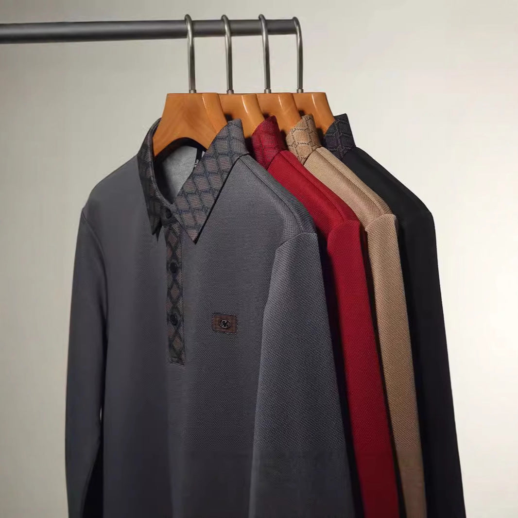 Men's geometric polo shirt Lisslune