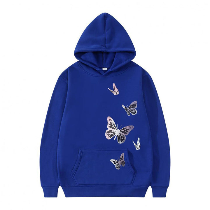 Women's hoodie with delicate butterfly motif Lisslune