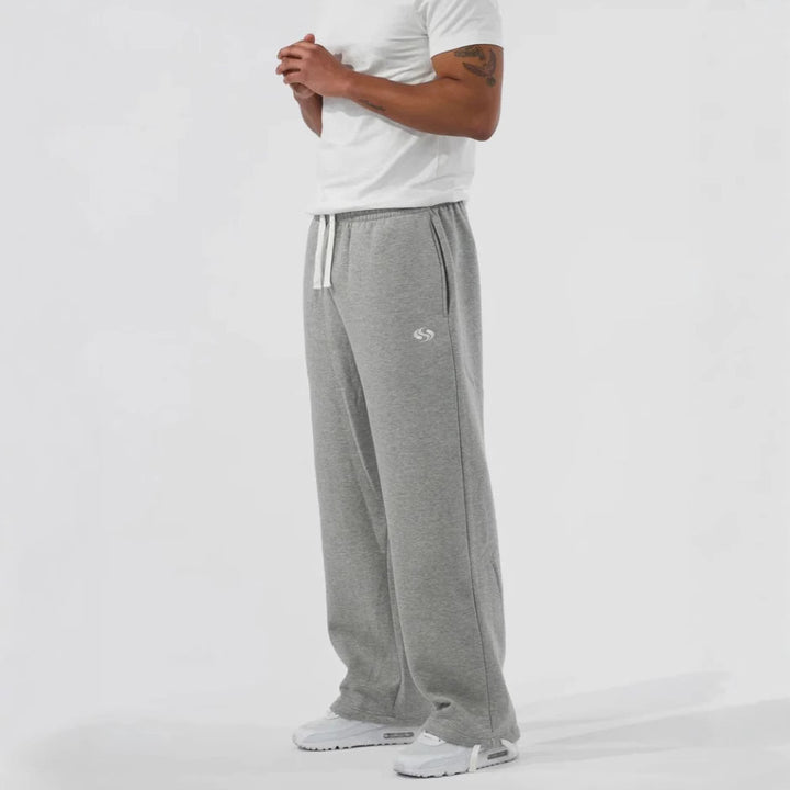 Men's casual Relaxed Fit jogging pants made of soft fleece with practical pockets Lisslune
