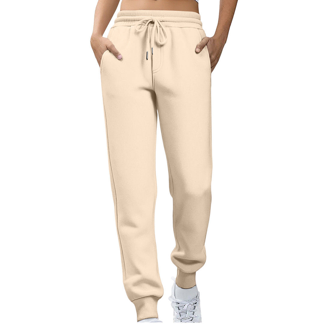 Women Relaxed Fit Sweatpants with Elastic Waistband and Side Pockets Lisslune