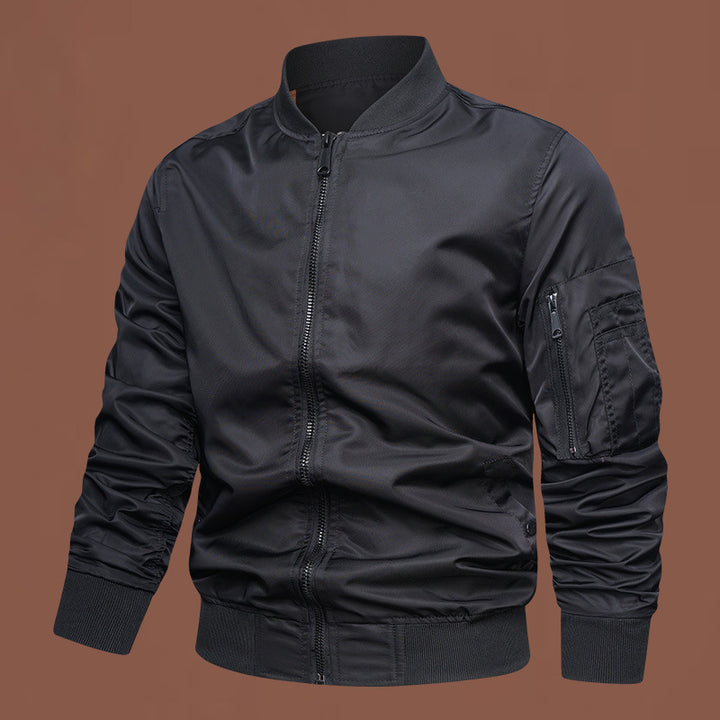 Men's fashionable bomber jacket with practical zip pockets Lisslune
