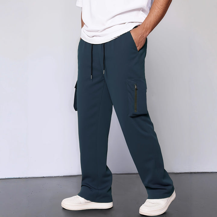 Men's cargo pants with functional pockets and adjustable waistband Lisslune
