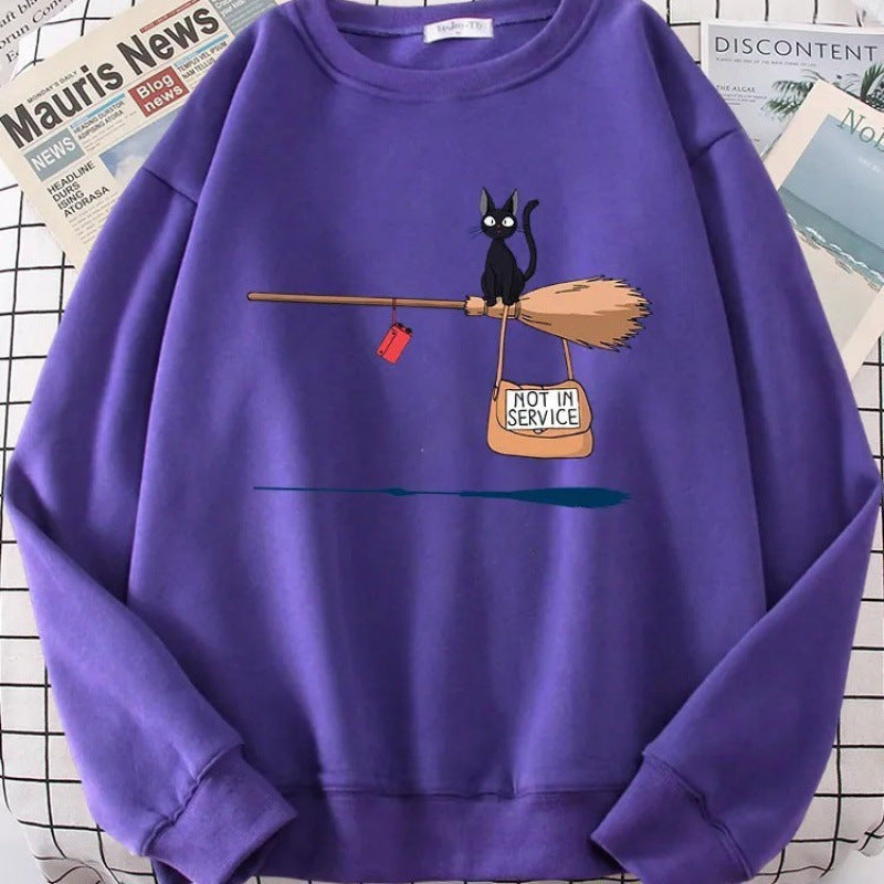 Women's sweatshirt with creative cat design Lisslune