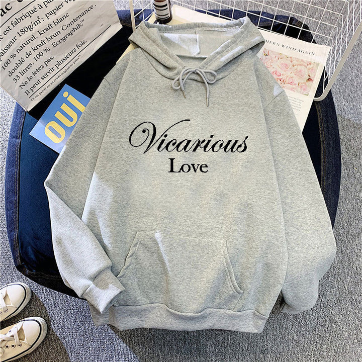 Women's hoodie with artistic lettering Lisslune