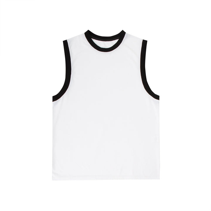 Rynx | non-binary outfits American retro contrast color vest loose pair sleeveless t-shirt stacked item trendy simple all-match top for men