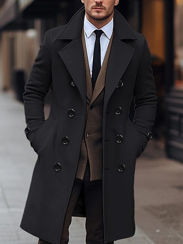 Men's classic wool coat Lisslune