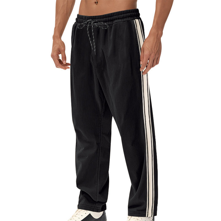 Men's Sporty Plank Pants with Stripe Design Lisslune