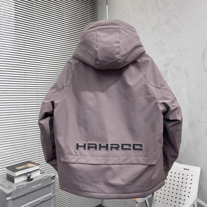 Men's Urban Multifunction Jacket with Adjustable Hood Design Lisslune