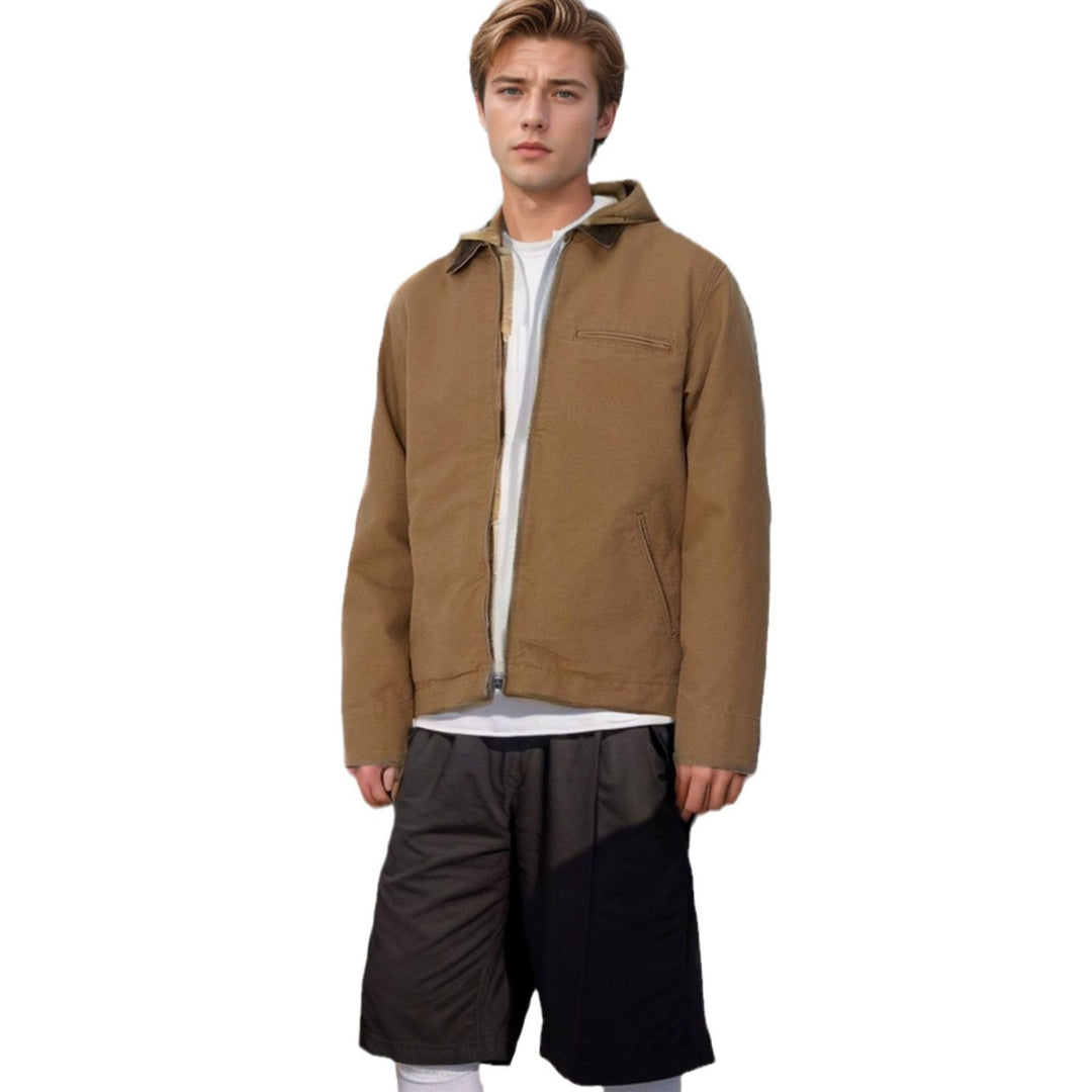 Men's casual transitional jacket with practical pockets Lisslune