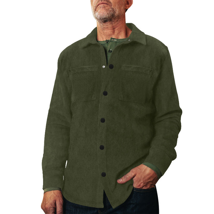 Men's lightweight cotton jacket with double breast pockets Lisslune