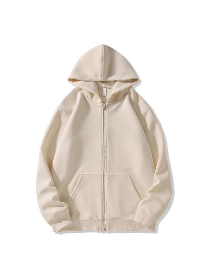 Ladies hoodie jacket with full zip and practical pockets Lisslune