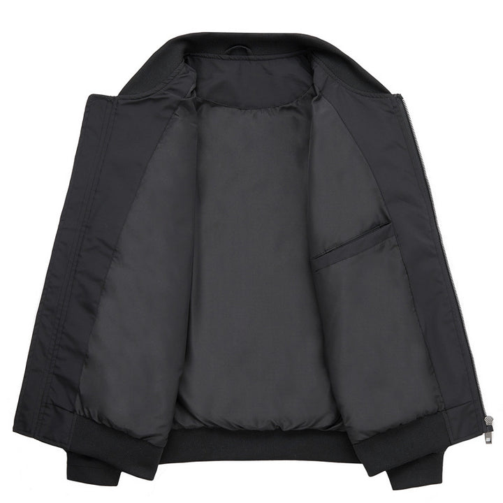Men's Leisure Jacket with Utility Pockets and Elastic Cuffs Lisslune