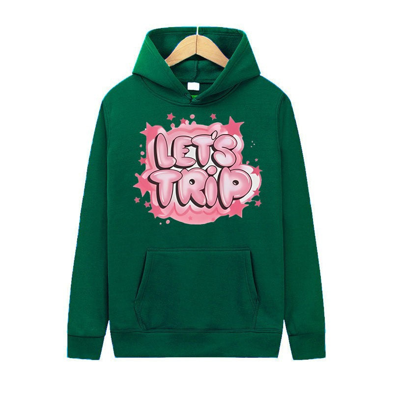Women's hoodie with stylish graffiti print and comfortable fit Lisslune