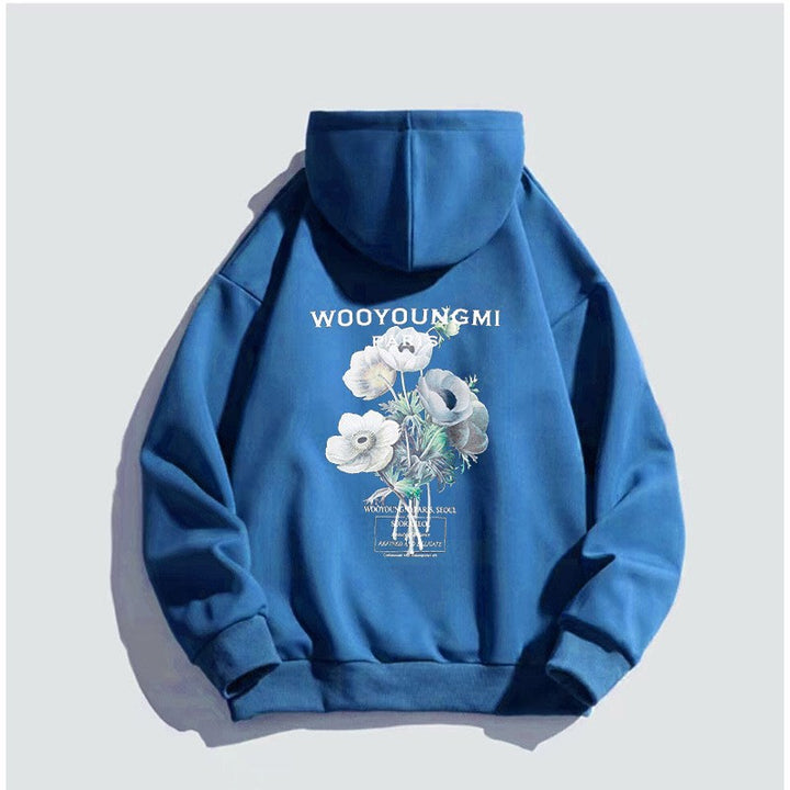 Women's hoodie with artistic floral print Lisslune