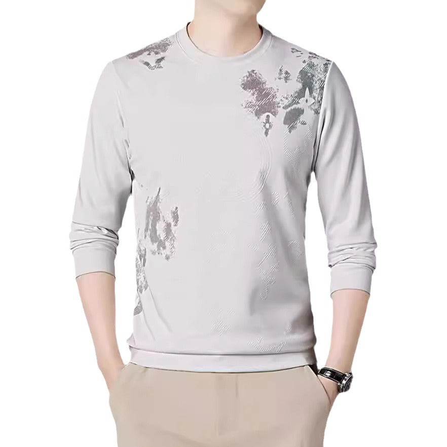 Men's stylish long sleeve shirt with impressive graphic print Lisslune