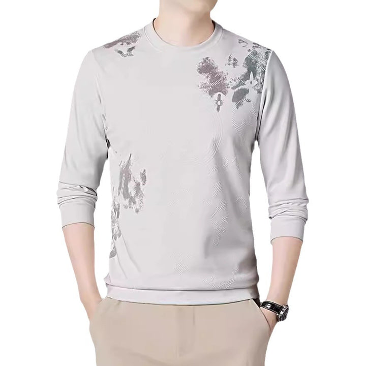 Men's stylish long sleeve shirt with impressive graphic print Lisslune