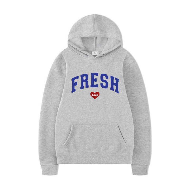 Women's hoodie with playful lettering and soft inner fleece Lisslune