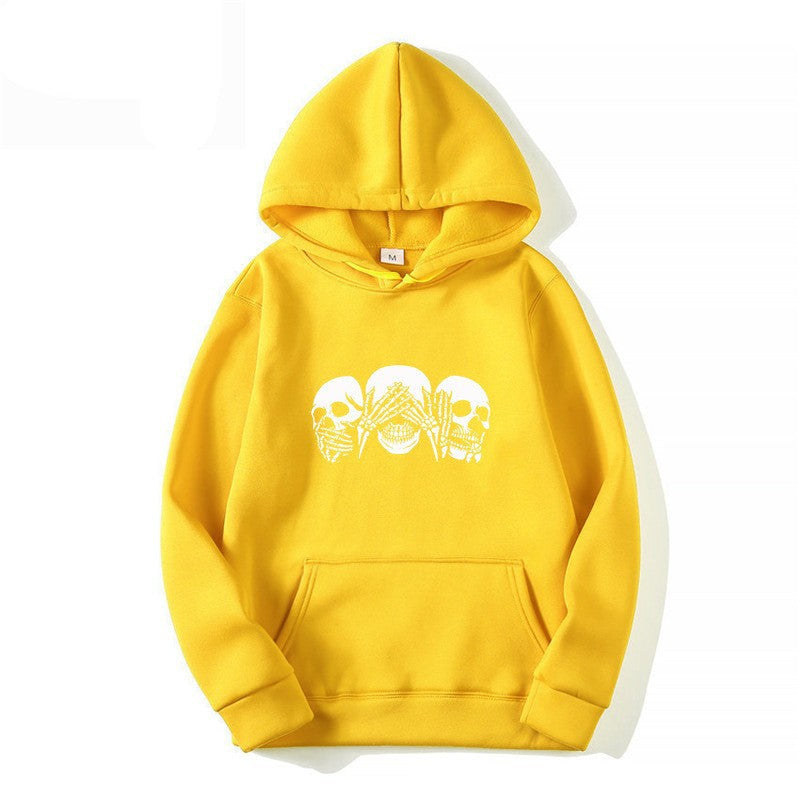 Women's hoodie with artistic skull design Lisslune