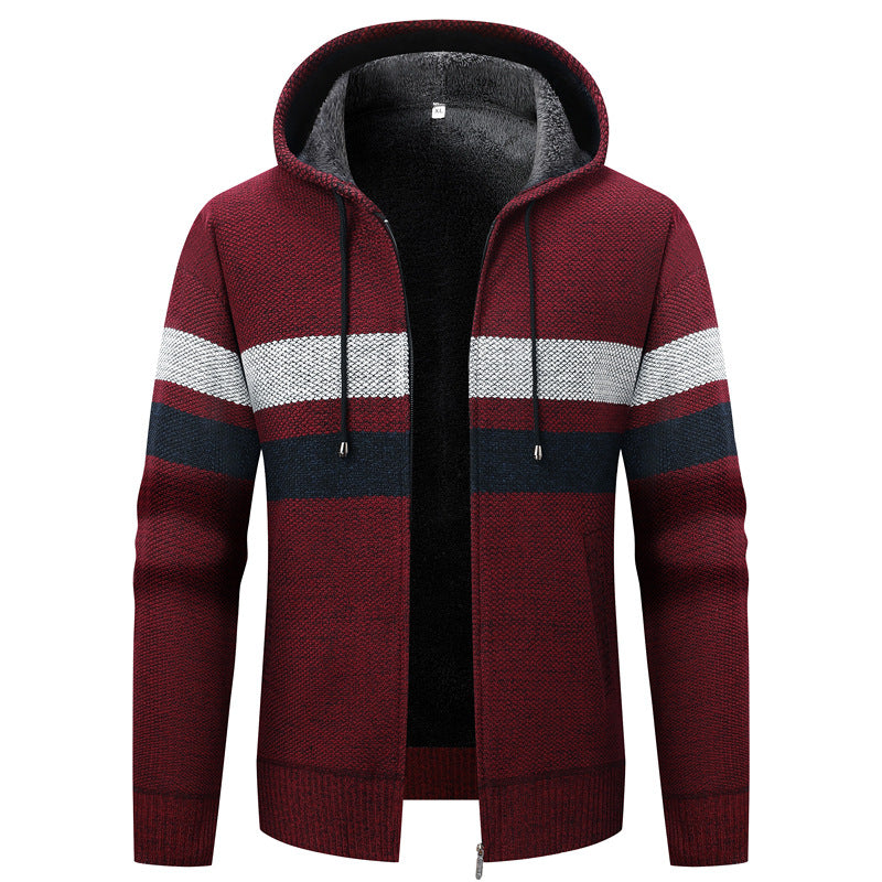 Men's Cozy Cardigan with Hood Lisslune