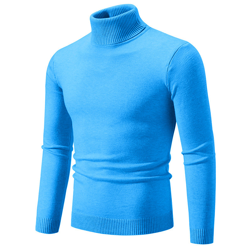 Men's casual turtleneck sweater made of high-quality wool Lisslune
