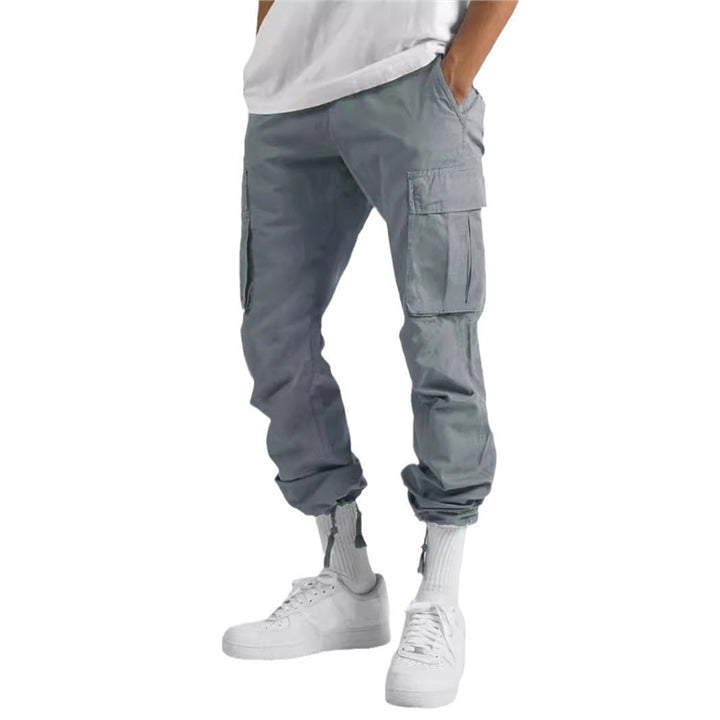 Men's cargo pants with multifunctional pockets and relaxed fit Lisslune