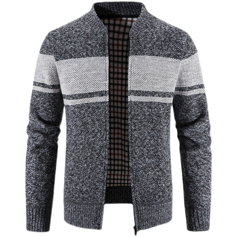 Men's fashionable cardigan with textured design Lisslune