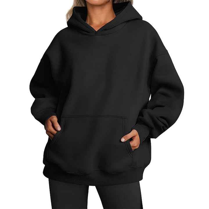 Women's oversized hoodie with practical kangaroo pockets and soft inner lining Lisslune