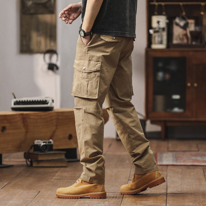 Men's cargo pants with multifunctional pockets and durable material Lisslune