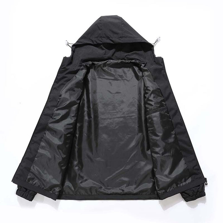 Men's Water-Repellent Transitional Jacket with Adjustable Hood Lisslune