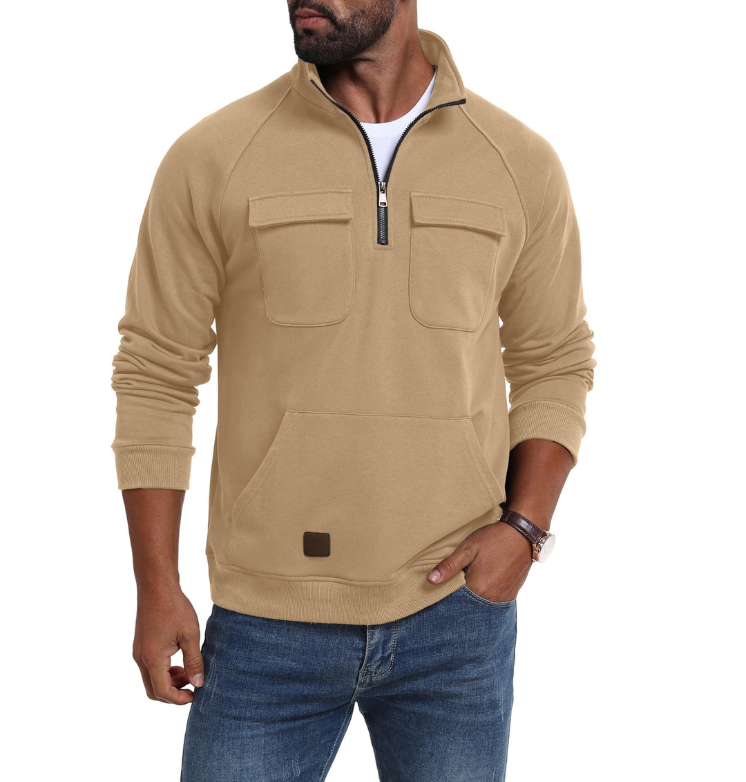 Men's functional sweater with practical pockets Lisslune