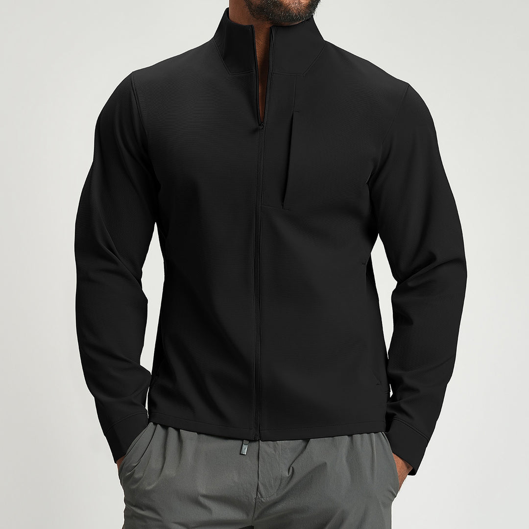Men's Breathable Hybrid Jacket with High Collar Lisslune
