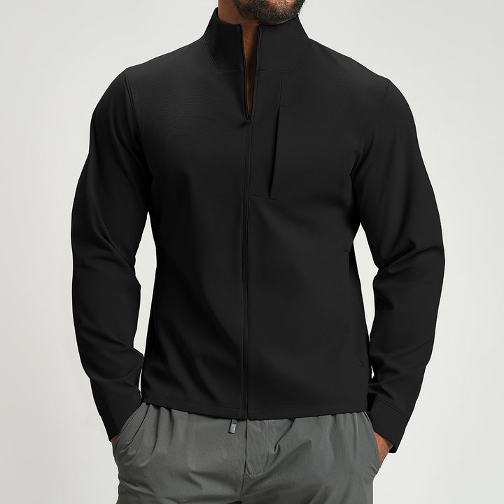 Men's Breathable Hybrid Jacket with High Collar Lisslune