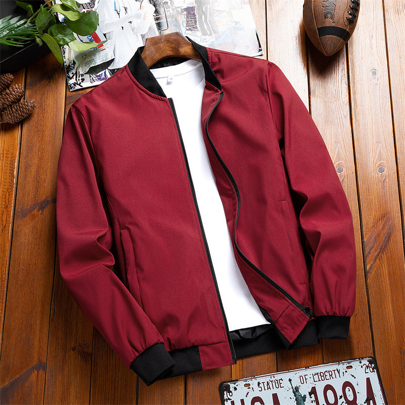 Men's Sporty Bomber Jacket with Practical Side Pockets Lisslune
