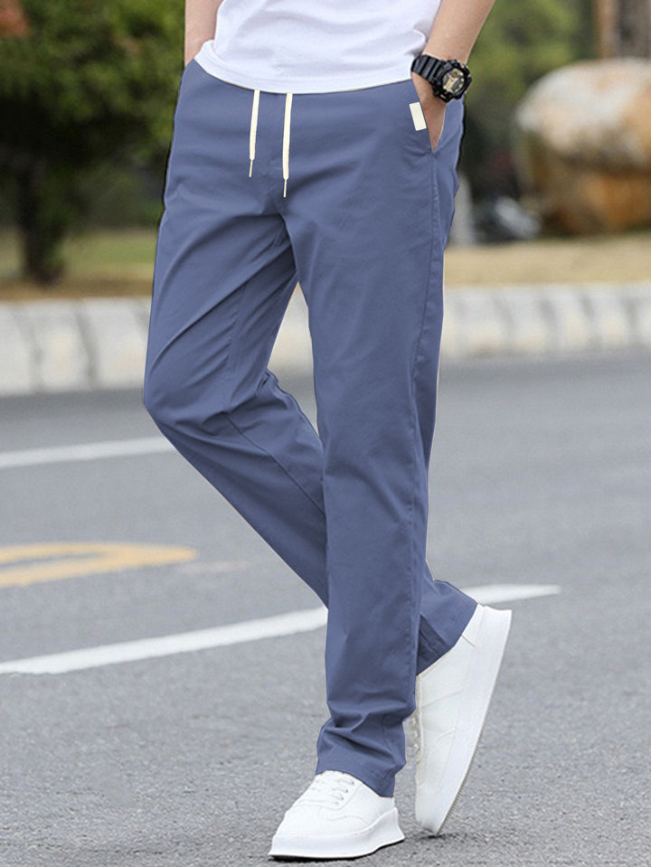 Men's leisure pants with adjustable waistband and breathable material Lisslune